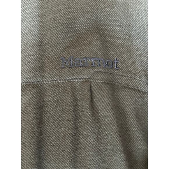 Marmot Hobson Flannel Shirt UPF 45 Green XL NWT - Picture 5 of 8